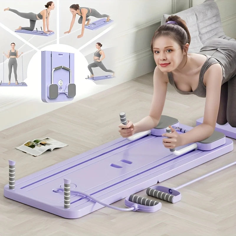 Abdominal Exercise Board Fitness Board Leg & Arm Toner Multifunctional Pilates Reformer Set Fitness Equipment for Home