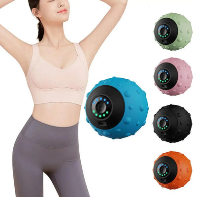 Electric Massage Ball Health Care Fascia Ball Muscle Relaxation Boay Massager Fitness Yoga Exercise Vibrating Yoga Fitness