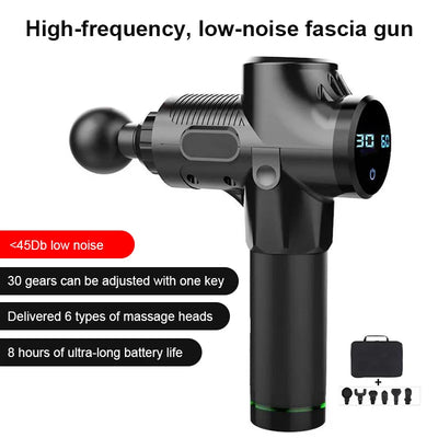 New Home Multi functional Fascia Gun Professional Fitness Sports Vibration Massage Muscle Relaxation Adjustment Impact Massager