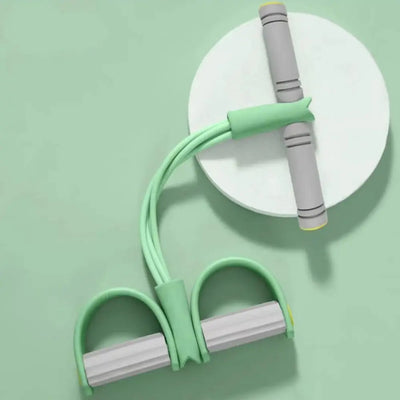 Fitness Equipment 4-Tube Yoga Pedal Puller Rubber Abdominal Exerciser Resistance Band Thicken Elastic Pull Rope Home
