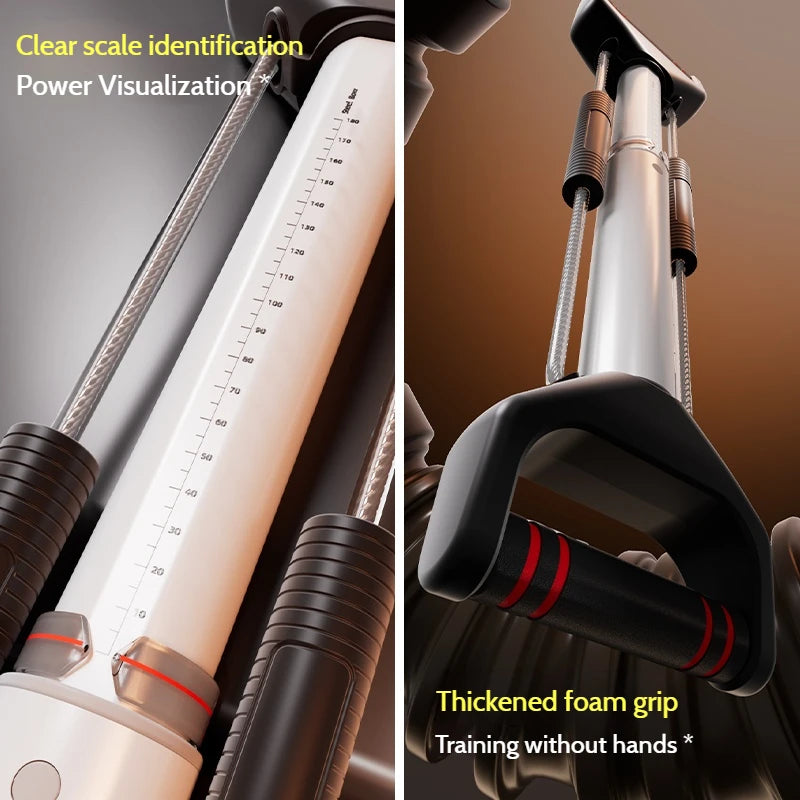 Adjustable Muscle Trainer Full Body Workout Equipment for Home Gym Travel Tone Core Abs Glutes Portable Fitness Training for Men