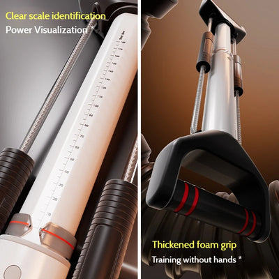 Adjustable Muscle Trainer Full Body Workout Equipment for Home Gym Travel Tone Core Abs Glutes Portable Fitness Training for Men