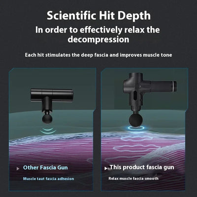 New Home Multi functional Fascia Gun Professional Fitness Sports Vibration Massage Muscle Relaxation Adjustment Impact Massager