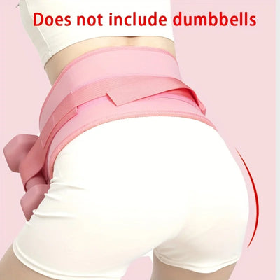 Butt Bridge Trainer Yoga Sport Dumbbell Waist Weight Belt Fitness Push Weight Assistance Band for Core Strength Training