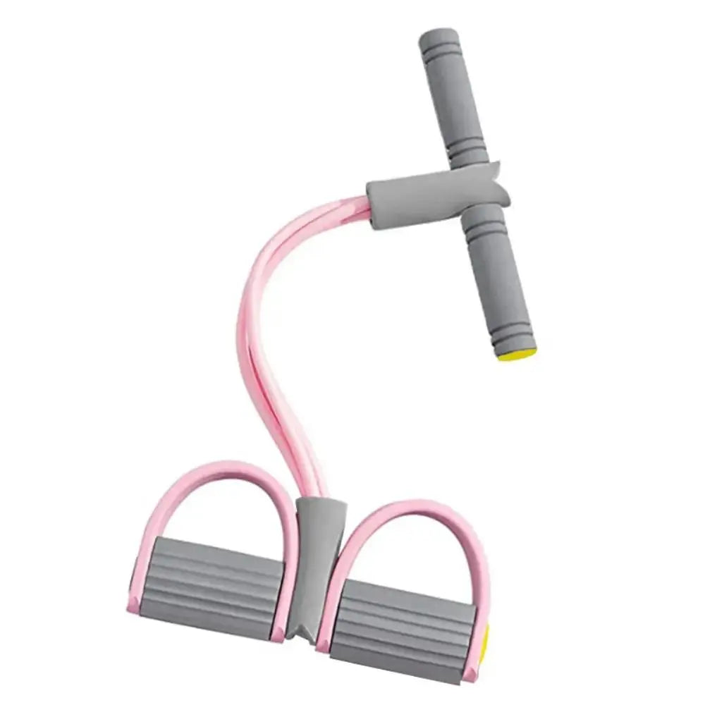 Fitness Equipment 4-Tube Yoga Pedal Puller Rubber Abdominal Exerciser Resistance Band Thicken Elastic Pull Rope Home
