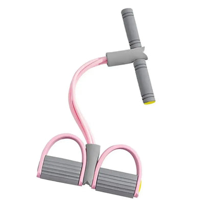 Fitness Equipment 4-Tube Yoga Pedal Puller Rubber Abdominal Exerciser Resistance Band Thicken Elastic Pull Rope Home
