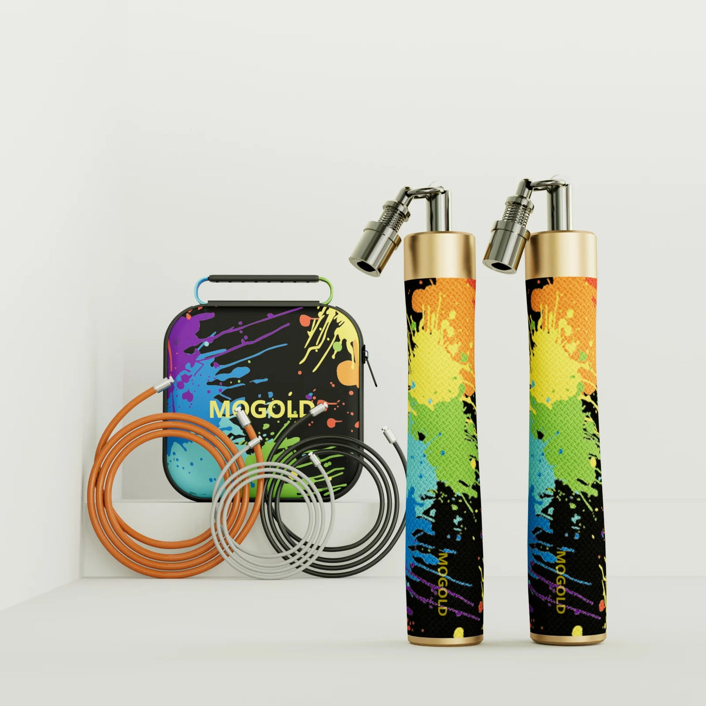 Gym weight Jump rope crossfit rope bodybuilding man Creative graffiti professional sport jumping ropes adjustable fitness