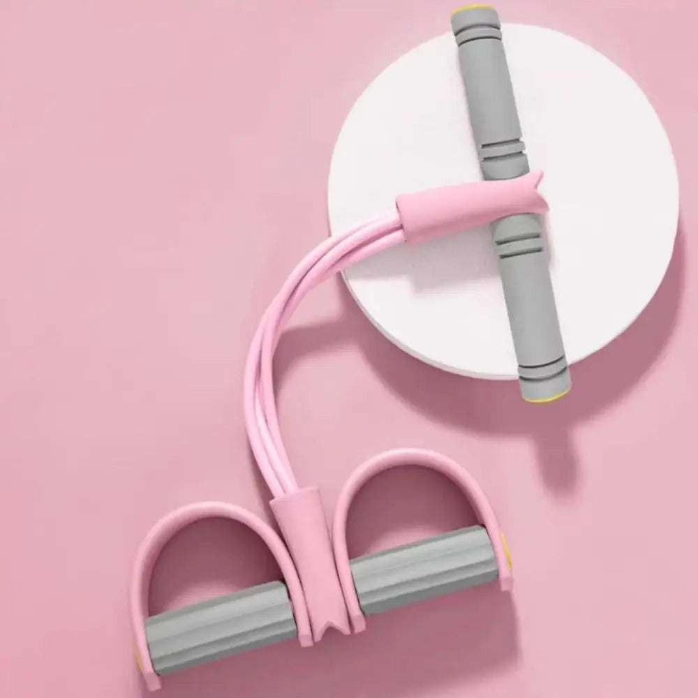 Fitness Equipment 4-Tube Yoga Pedal Puller Rubber Abdominal Exerciser Resistance Band Thicken Elastic Pull Rope Home