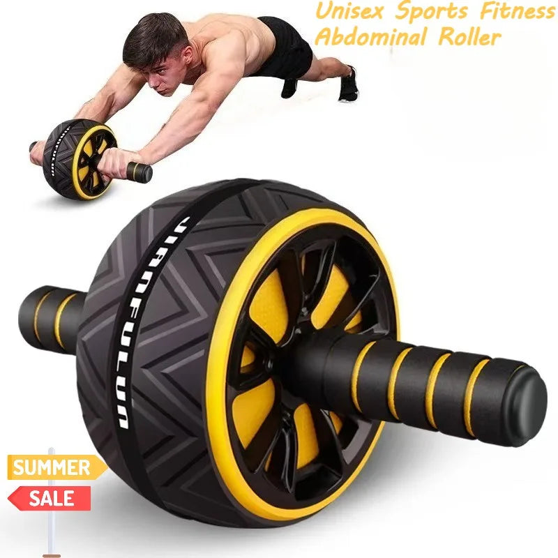 Men and Women Universal Sports Fitness Abs Roller Abdominal Exercise Slimming Belly Belly Fitness Abdominal Wheel Mute Not Noisy