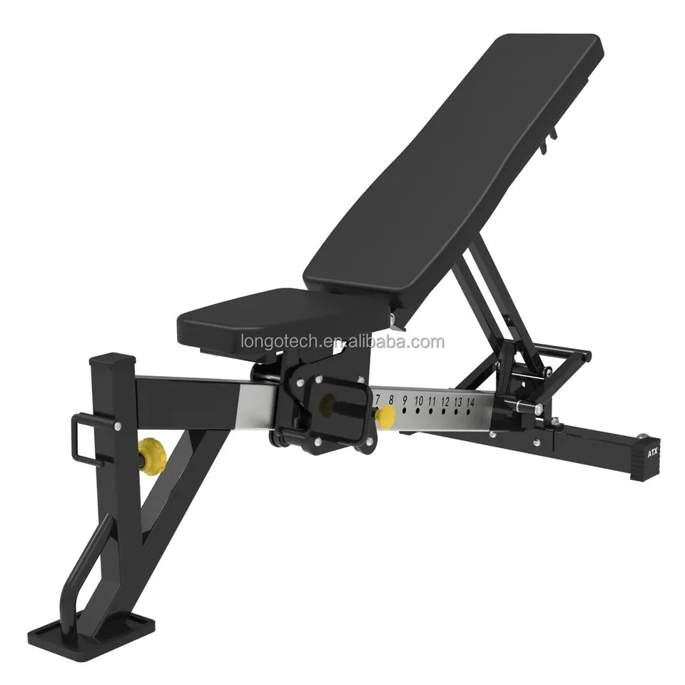 Fitness Gym Equipment Expandability Weightlifting Multi-Functional Incline Decline Flat Plate Loaded Weight Bench Press